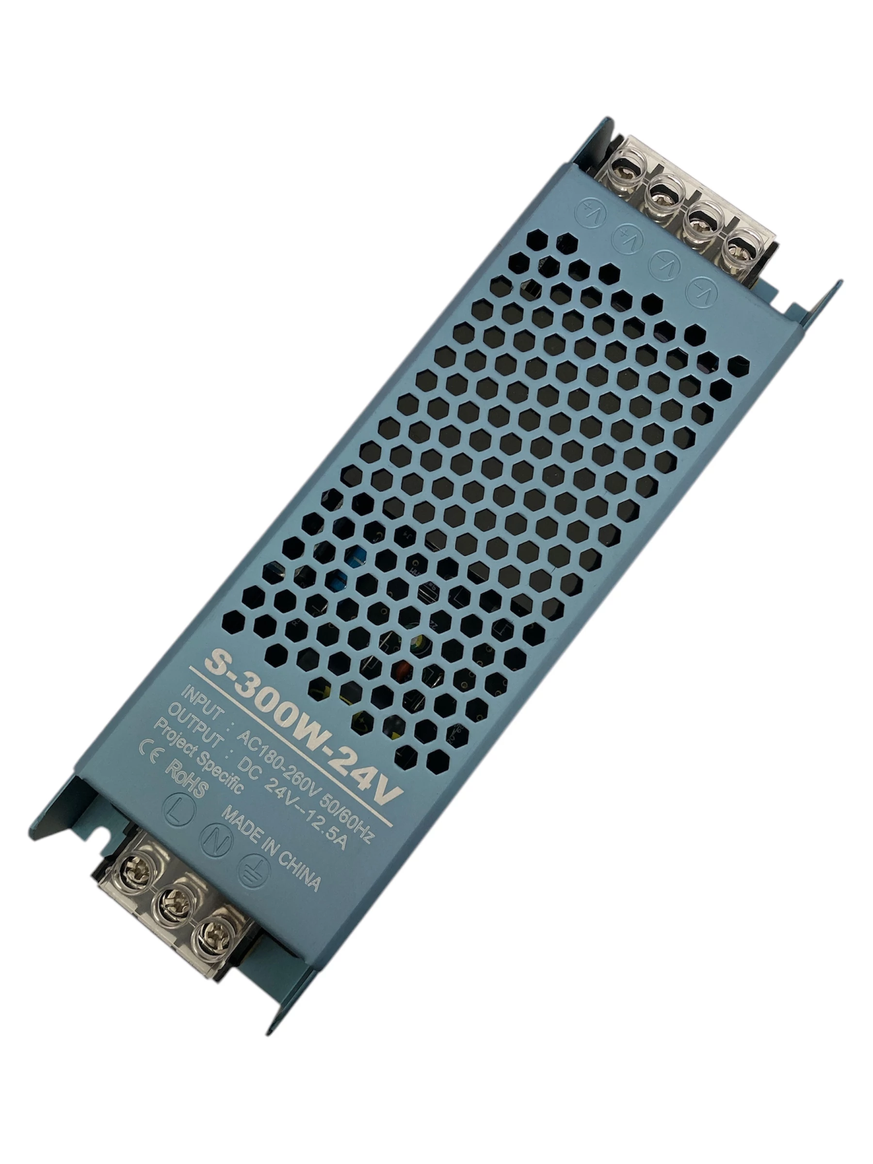 Hálózati stabilizált tápegység S-300W-24V, 138*48*23 mm